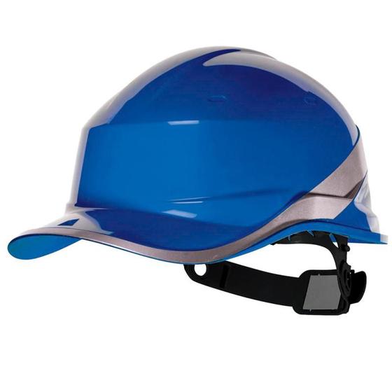 Imagem de Capacete de Segurança A/B Aba Frontal Baseball Diamond V Azul Botão de Ajuste DELTA PLUS