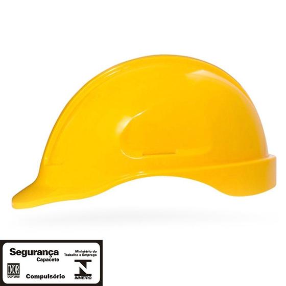 Imagem de Capacete de Segurança Amarelo S/ Suporte Steelflex