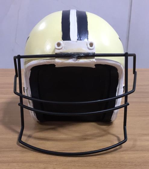 Imagem de Capacete Decorativo Futebol Americano em Resina Preto 