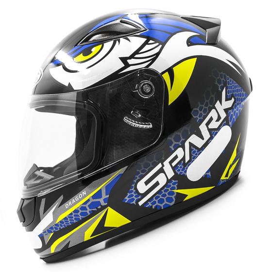 Imagem de Capacete ebf new spark dragon brilhante