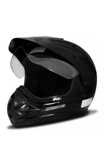 Imagem de Capacete Ebf Super Motard Solid Preto Fosco