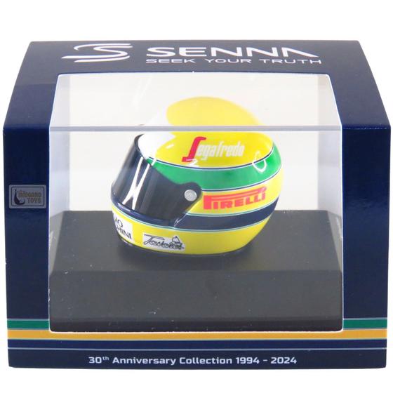 Imagem de Capacete em Miniatura - Ayrton Senna - Formula 1 - 4cm - 1/8 - Minichamps