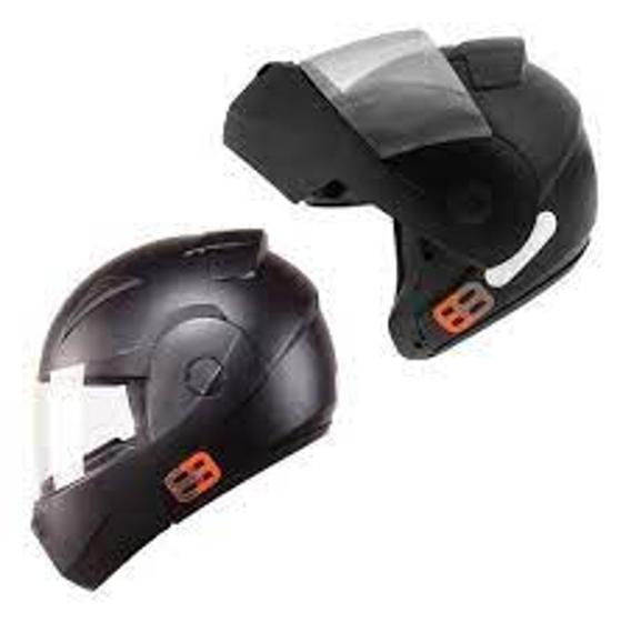 Imagem de Capacete Escamoteável Robocop EBF Novo E8 Solid - EBF Capacete