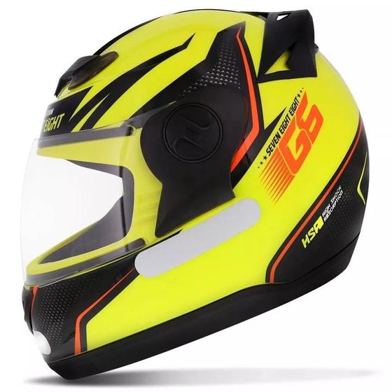 Imagem de Capacete Evolution G6 788 Factory Edition Neon Amarelo Preto Tamanho 60 CAP-547NEPT