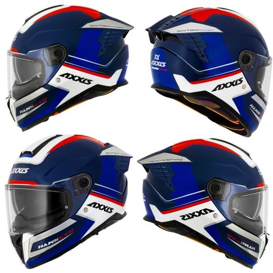 Imagem de Capacete fechado axxis hawk sv evo daytona c7 oculos interno