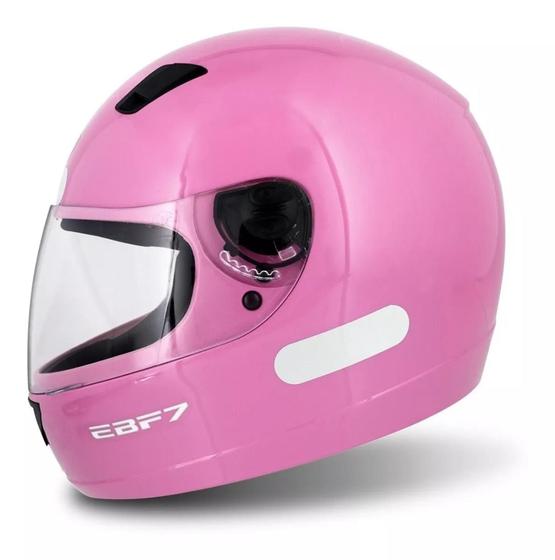 Imagem de Capacete Fechado Feminino Ebf Rox Casco Em Abs Cor Rosa