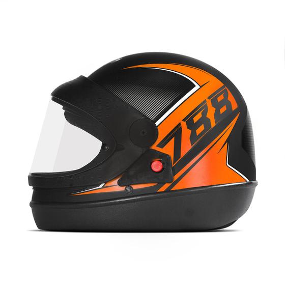 Imagem de Capacete Fechado Integral Automático Pro Tork Super Sport Moto 2019 Fosco Masculino Feminino