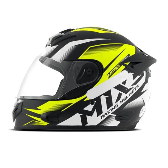 Imagem de Capacete Fechado Mixs Mx2 Storm Fosco Amarelo Tam. 60