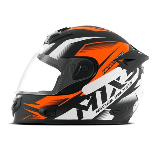 Imagem de Capacete Fechado Mixs Mx2 Storm Fosco Laranja Tam. 60