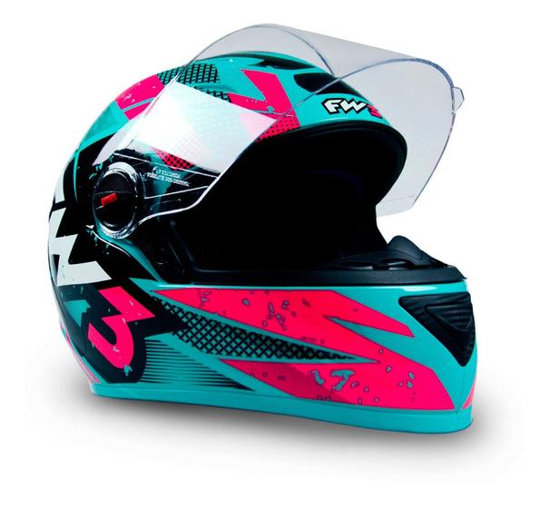 Capacete Fechado Moto Com Narigueira Gtn Feminino Acolchoado E ...
