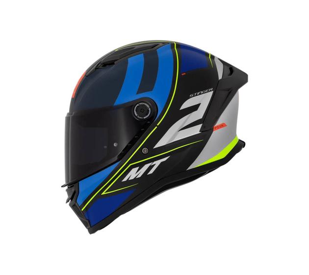 Imagem de Capacete Fechado MT Stinger 2 Poun B6 Azul Matte