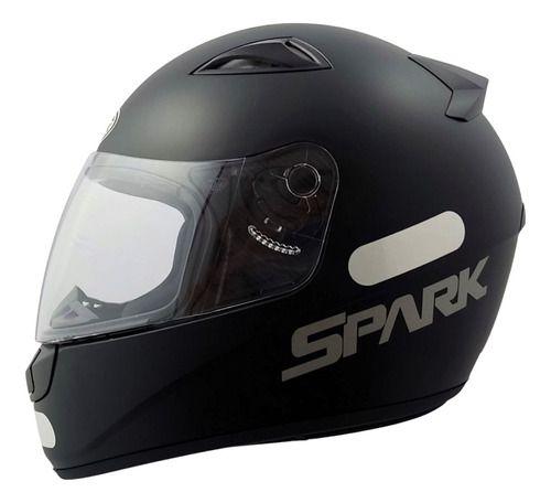 Imagem de Capacete fechado new spark solid preto fosco