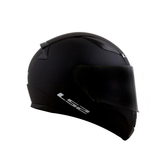 Imagem de Capacete Fechado Preto Fosco Rapid FF353 Monocolor LS2