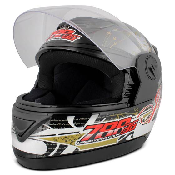 Imagem de Capacete Fechado Pro Tork Evolution 3G Jesus Gospel Salmo 91 Preto