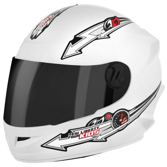 Imagem de Capacete Fechado Pro Tork Liberty Four Kids Infantil Vis. Fumê Tam. 54