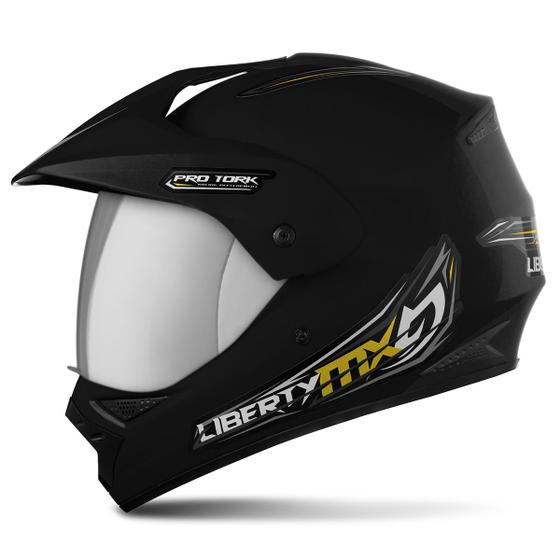 Imagem de Capacete Fechado Pro Tork Liberty Mx Pro Vision Vis. Cromada