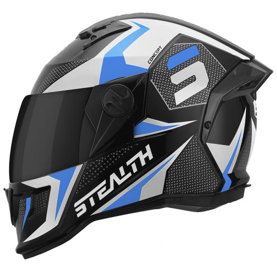 Imagem de Capacete Fechado Pro Tork Stealth Concept Brilhante Vis. Fumê