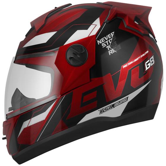Capacete Feminino Masculino Fechado Integral Lançamento Pro Tork G8 Confortável Menor preço em Capacete Feminino Masculino Fechado Integral Lançamento Pro Tork G8 Confortável