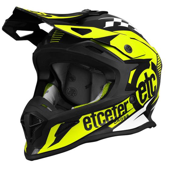 Imagem de Capacete Feminino Masculino Motocross Trilha Enduro Esportivo Fechado Etceter Fast Cross Oferta