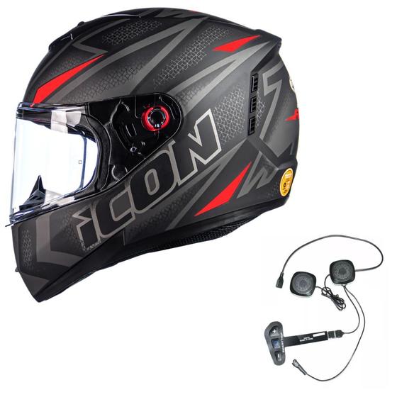 Imagem de Capacete Feminino Moto Peels Icon Fast Vermelho Smart Trip