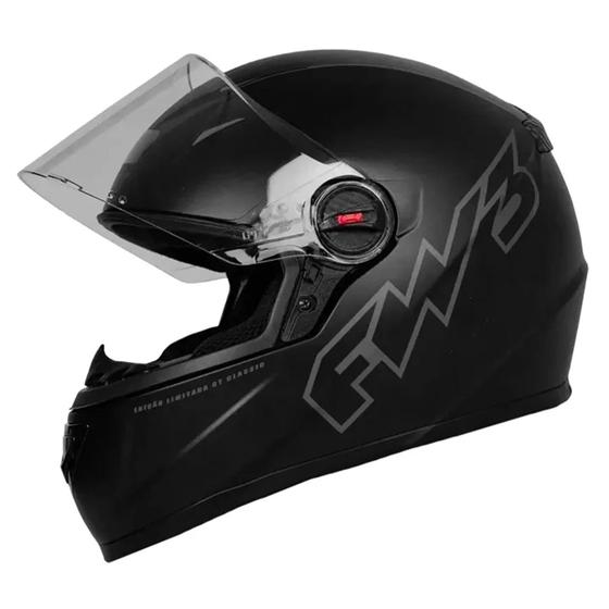 Imagem de capacete-fw3-gtx-classic-fechado--preto-fosco-oculos