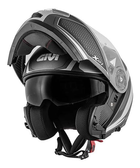 Imagem de Capacete givi articulado x21 shiver titanium prata fosco