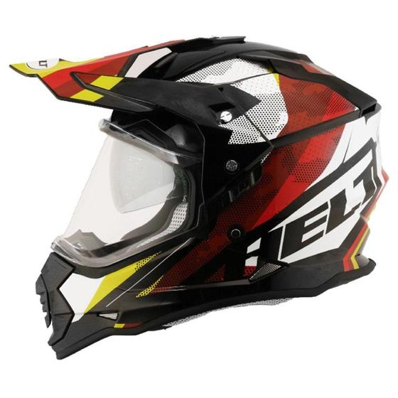 Imagem de Capacete helt cross vision glass drakar preto