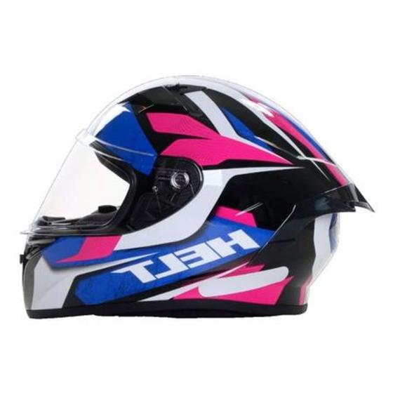 Imagem de Capacete helt polar aero rosa/azul/branco original