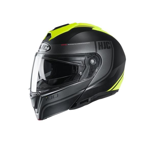 Imagem de Capacete Hjc I90 Davan Preto E Verde 58 F016