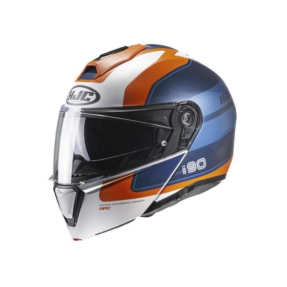 Imagem de Capacete Hjc I90 Wasco  Azul Laranja E Branco 61 F016