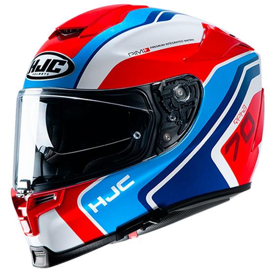 Imagem de Capacete Hjc Rpha 70 Kroon Vermelho Azul E Branco 55