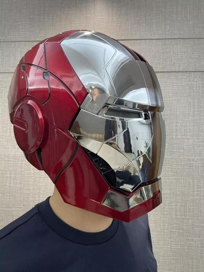 Imagem de Capacete Homem De Ferro 3d Realista E Funcional + Caixa!