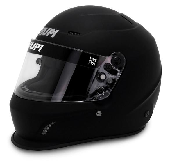 Imagem de Capacete Hupi Automobilismo Sprint Pro Composite Preto Fosco Com Bolsa Transporte