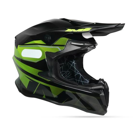 Imagem de Capacete Ims Revo Preto/Fluor Trilha Motocross Enduro