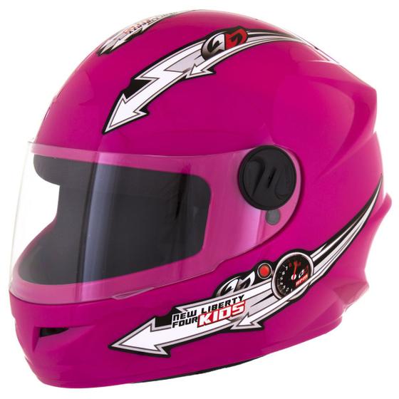 Imagem de Capacete Infantil Fechado Moto Integral Liberty Four Kids Confortável Seguro Pro Tork