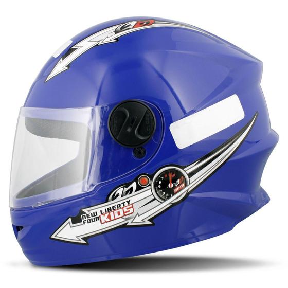 Imagem de Capacete Infantil Fechado Pro Tork Liberty Four Kids Azul