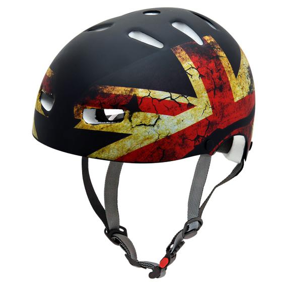 Imagem de Capacete Infantil Kraft Bike Inglaterra Skate NBR16175