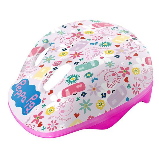 Imagem de Capacete Infantil Para Patins Ou Bike Peppa Pig Rosa Dtc