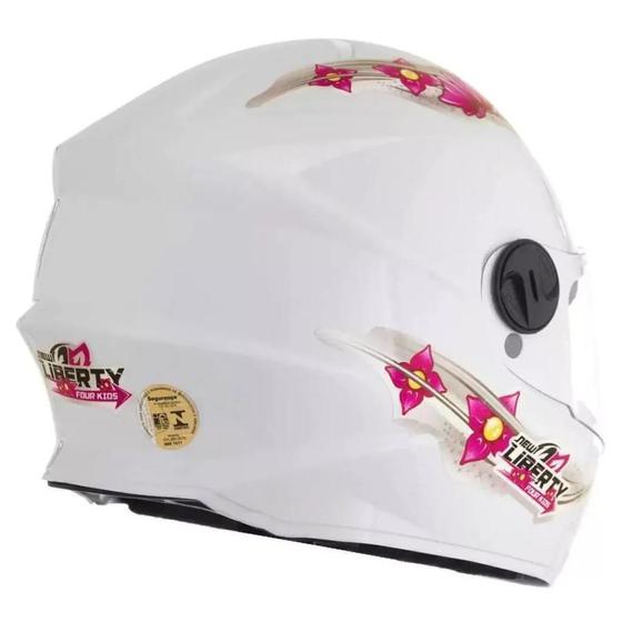 Imagem de Capacete Infantil  Pro tork 54 New Liberty Four Kids Menino Menina Azul Vermelho Rosa Preto Branco Inmetro Fechado