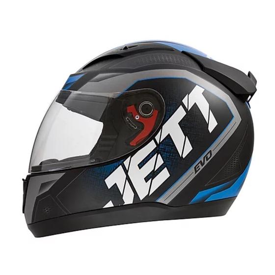 Imagem de Capacete Jett Evo Line Azul Brilhante Tamanho 58 CAP-696AZ - Pro Tork