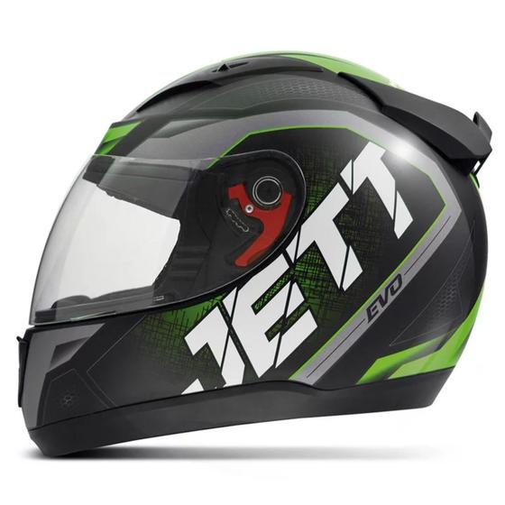 Imagem de Capacete Jett Evo Line Verde Fosco Tamanho 58 Pro Tork - CAP-693VD