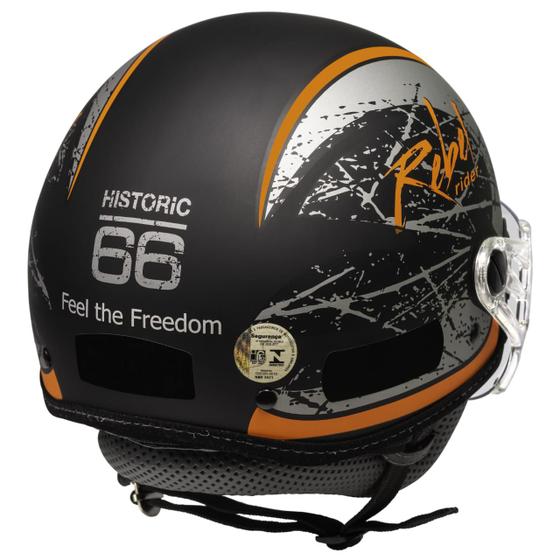 Imagem de Capacete Kraft Plus Rebel P 56 - Custom harley