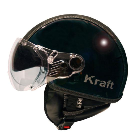 Imagem de Capacete Kraft Plus Semi Revestido Preto G 58 Harley Custom