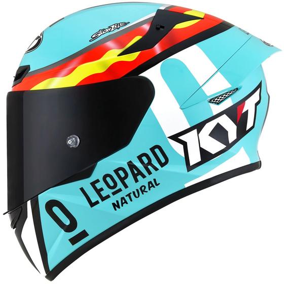 Imagem de Capacete KYT TT Course Leopard Jaume Masia