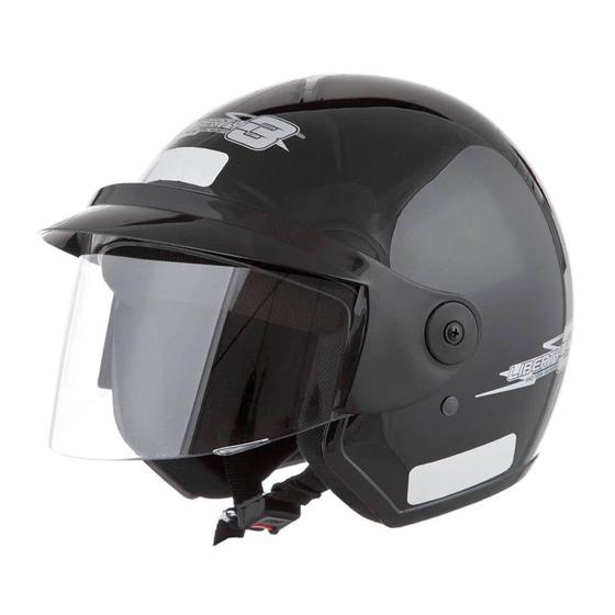 Imagem de Capacete Liberty Three Preto Tamanho 56 Pro Tork - CAP-43PT