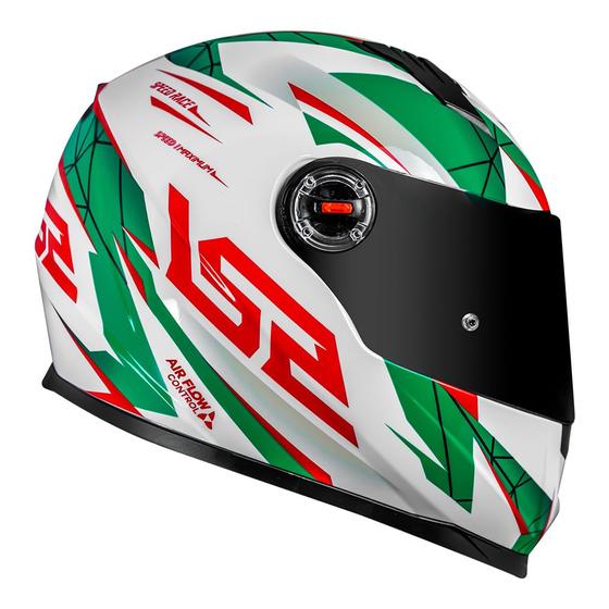 Imagem de Capacete ls2 classic draze branco/verde