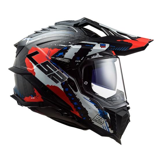 Imagem de Capacete ls2 explorer extend vermelho