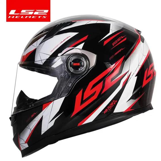 Imagem de Capacete LS2 FF 358 Draze Blk/Wht/Red