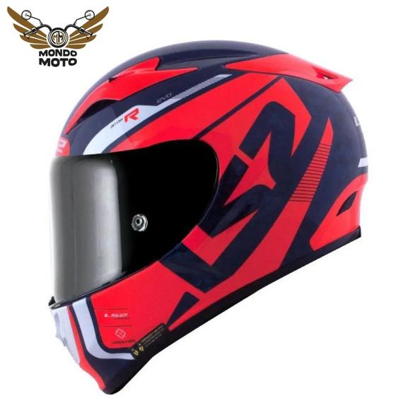 Imagem de Capacete ls2 ff323 arrow carbono evo sting blue/fluo org 60/l masculino e feminino