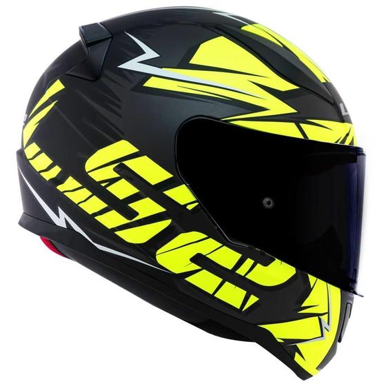 Imagem de Capacete Ls2 Ff353 Cromo Fosco Preto E Amarelo 62/Xl